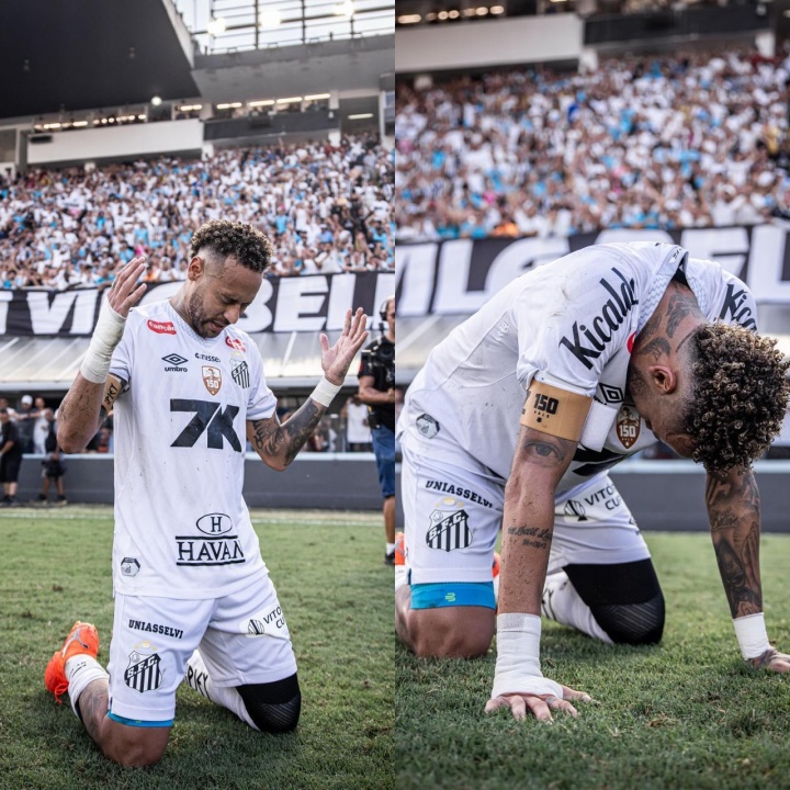 体育赛事直播-拯救母队🥹桑托斯6轮不败保级，33岁内马尔5场几乎打满5球1助