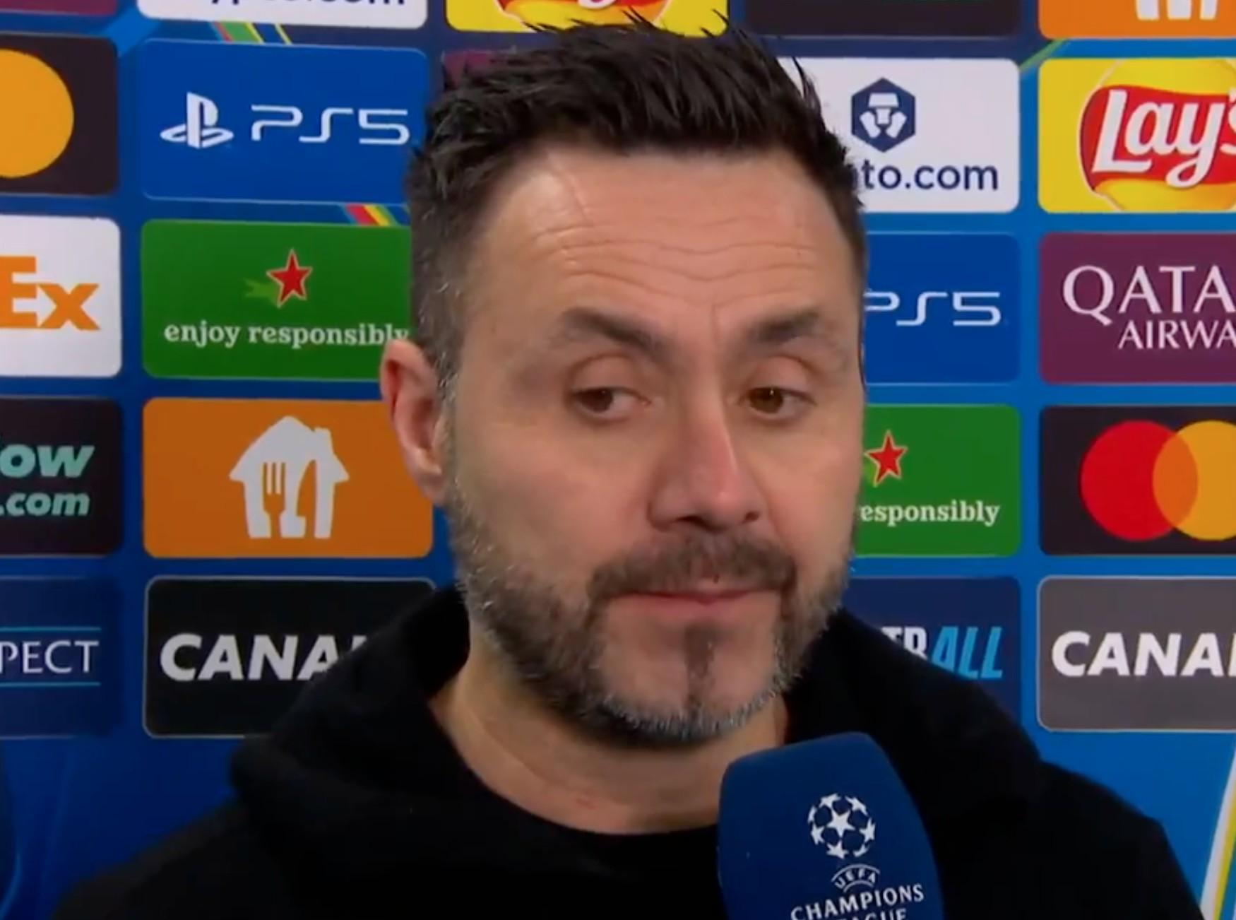 德泽尔比：我们没发挥出应有水平，索博那球本应该防守得更好